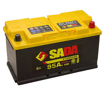 Автомобільний акумулятор SADA Standard 12В 6СТ-95Ач 850А R + Україна
