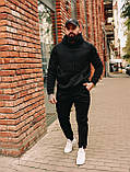 Чоловічий чорний зимовий костюм БЛ, фото 2