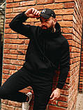 Чоловічий чорний зимовий костюм БЛ, фото 6