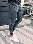 Чоловічий темно-сірий спортивний костюм змійка, петля, фото 3