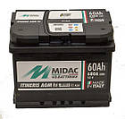 Акумулятор автомобільний MIDAC ITINERIS START STOP AGM, 12V, 60Ah,680А Італія, фото 2