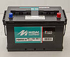 Акумулятор автомобільний MIDAC FORTIS Asia 6СТ-12В 100Ач L+ EN800А Італія, фото 2