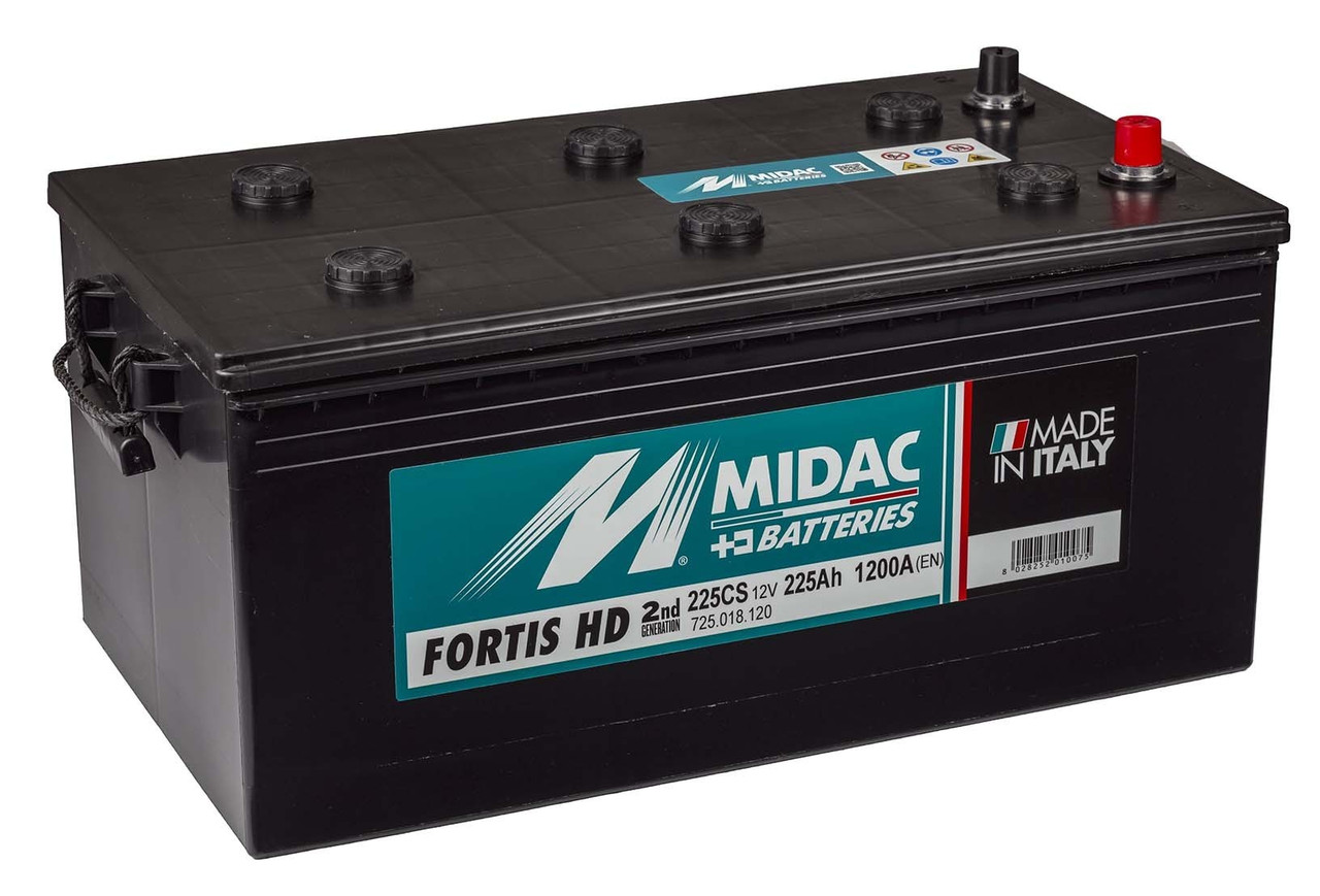 Аккумулятор грузовой MIDAC FORTIS 6СТ-12В 225Ач L+ EN1200A Италия - фото 1 - id-p1341976644