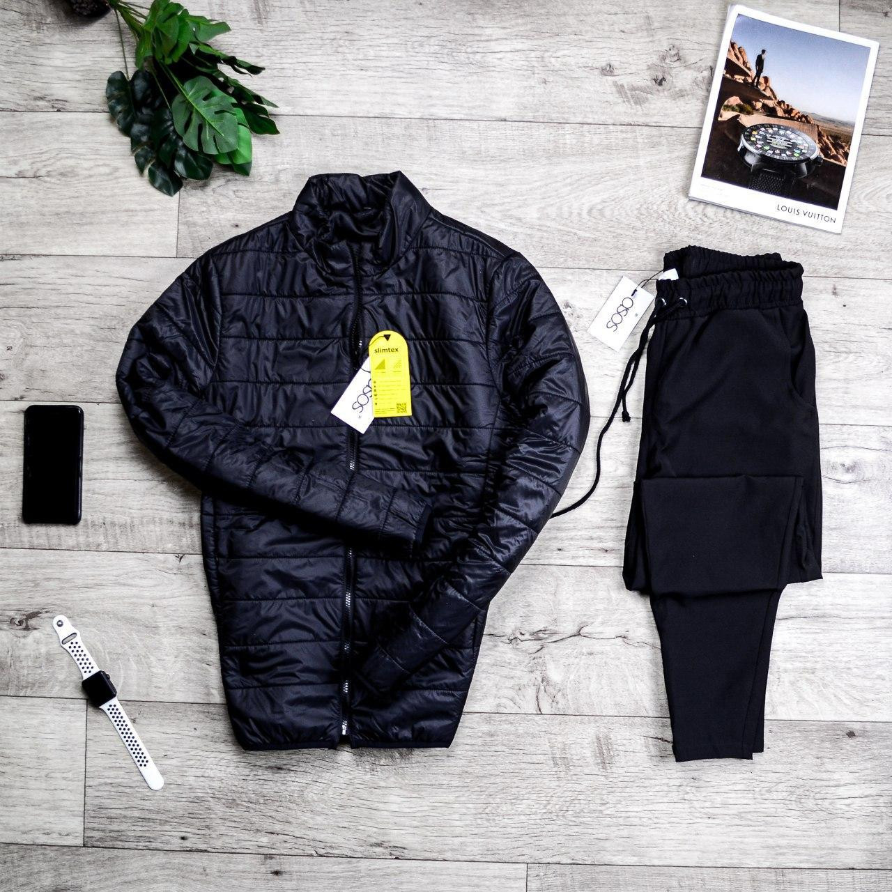 Чоловічий комплект Куртка + чорні штани ASOS 2020