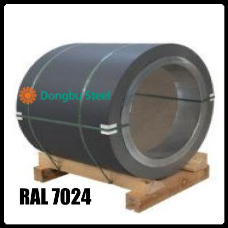 Рулонна сталь "Dongbu Steel" ( Корея) 0,45 мм — гладкий лист із полімерним покриттям RAL 7024