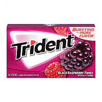 Жвачки Trident black raspberry twist 14 sticks