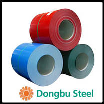 Рулонна сталь "Dongbu Steel" ( Корея) 0,45 мм — гладкий лист із полімерним покриттям RAL 3005, фото 3