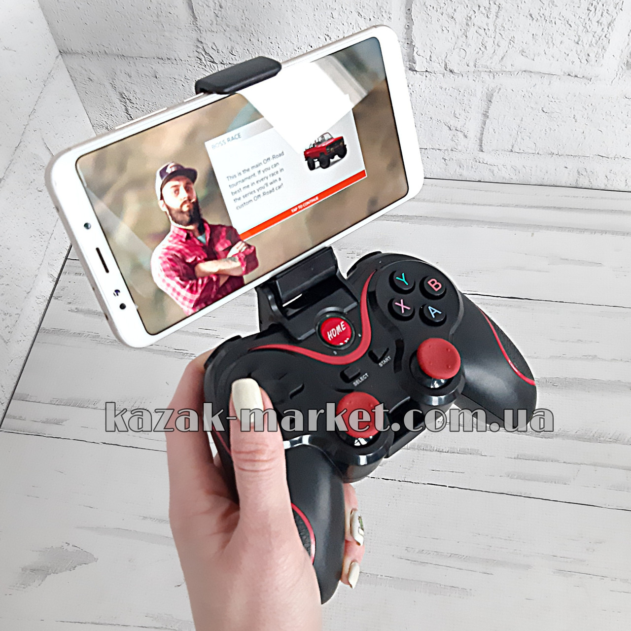 Bluetooth джойстик X3 ігровий бездротовий джойк для телефона блютуз геймпад, фото 1
