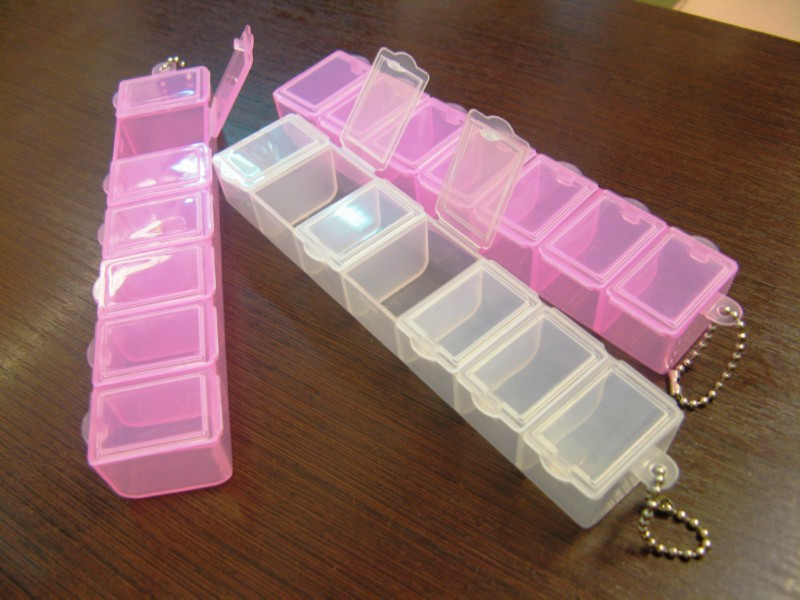 Органайзер для бісеру прямокутний (7 комірок), фото 1