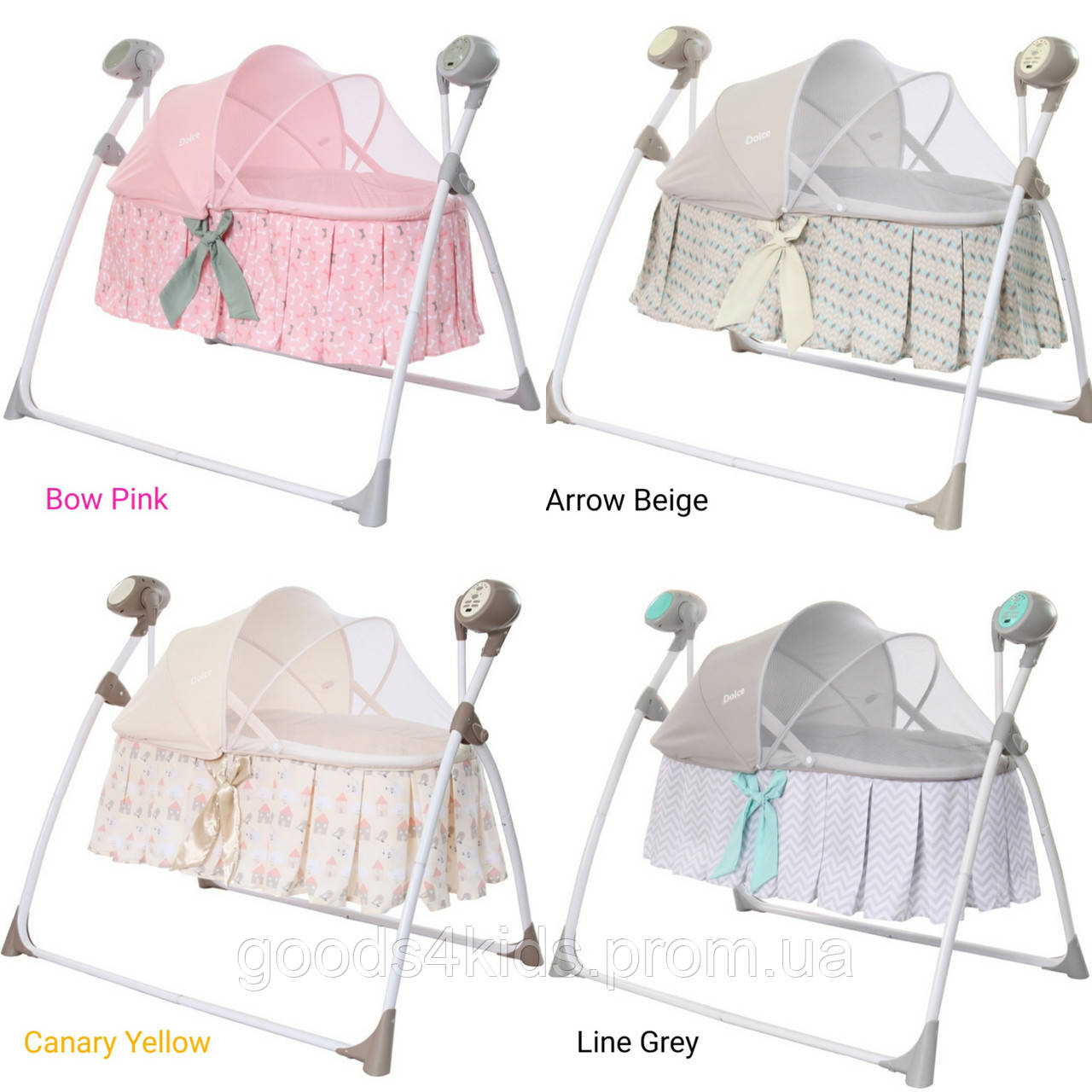 Колыбель-качели CARRELLO Dolce CRL-7501 Bow Pink /1/ MOQ — Купить ...