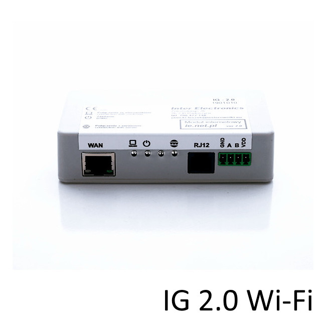 Інтернет-модуль IG 2.0 WI-FI сумісний з автоматикою IE-42