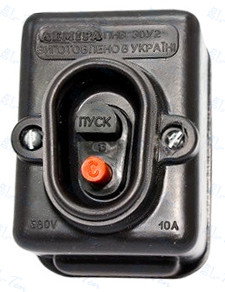 Пускач натискний ПНВ 10А (Україна)