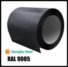 RAL 9005 — 0,7 мм  ⁇  Гладкий Лист  ⁇  "Dongbu Steel" (Юж. Корея )