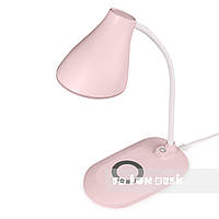 Лампа настільна світлодіодна з функцією бездротової зарядки Fundesk LC6 Pink