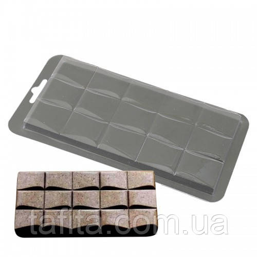 Пластикова форма для плитки шоколаду №1