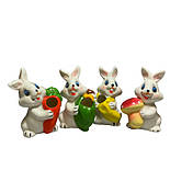 Кролики 9 см кераміка (8 шт в уп), фото 2