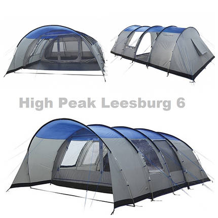 Намет High Peak Leesburg 6 (Grey/Blue), фото 1