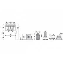Намет High Peak Leesburg 6 (Grey/Blue), фото 2