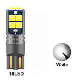 T10 W5W обманка LED 10-SMD Автолампа світлодіодна безцокольная, фото 4