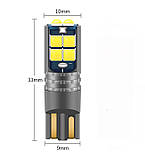 T10 W5W обманка LED 10-SMD Автолампа світлодіодна безцокольная, фото 3