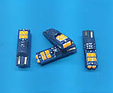 Помаранчевий Жовтий T10 W5Wз обманкою LED 10-SMD автолампа безцокольна світлодіодна, фото 5