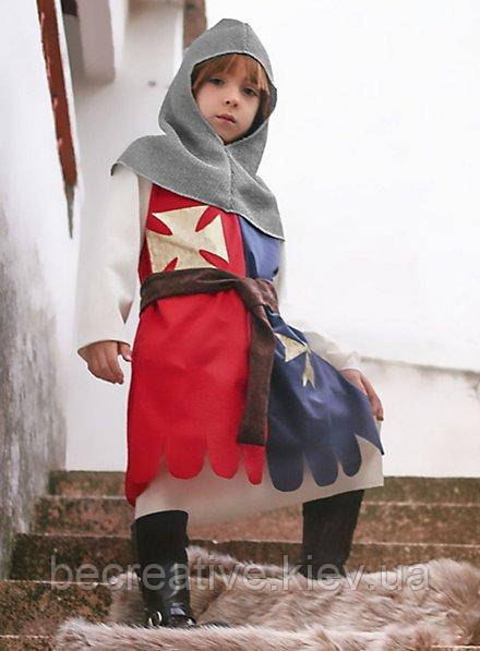 Дитячий карнавальний костюм воїна-хрестоносця