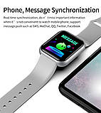 Смарт-годинник UWatch D20 (Y68) Plus з ЕКГ і пульсометром (IP67) Silver, фото 4