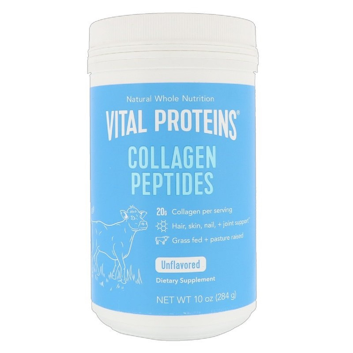 Пептиди колагену без ароматизаторів, Collagen Peptides, Unflavored, Vital Proteins, 10 унцій (284 р)