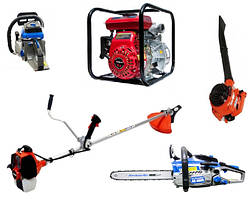 Мототехніка: ланцюгові пили, бензокоси, мотопомпи, повітродувки