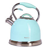 Чайник Fissman Felicity зі свистком 2.6 л Аквамарин (5958)