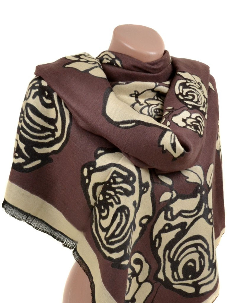 PODIUM Палантин кашемір SL 32061 brown