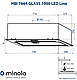 Біла скляна вбудована в шафу витяжка для кухні Minola HBI 7664 WH GLASS 1000 LED Line, шириною 75 см, фото 2