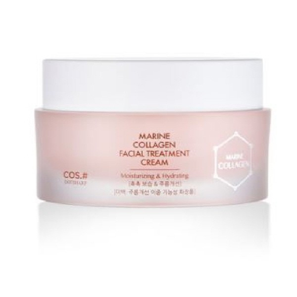 Cos.# Marine Collagen Facial Treatment Cream Антивіковий крем із морським колагеном і керамідами 50g