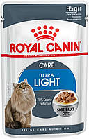 Royal Canin Ultra Light Gravy (Роял Канін Ультра Лайт Кер) вологий корм для кішок із зайвою вагою 85 г х 12 шт.