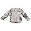Куртка демісезонна для дівчаток Fashion 128 срібло 8766, фото 3