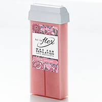 Віск касетний ItalWax Flex Rose oil 100 мл для депіляції кремова троянда картридж