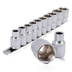 Набір головок на планці INTERTOOL ET-6011, 10,11,12,13,14,15,17,19,22,24.-1/2", 10 од