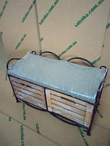 Пуф кований LOFT малий. Банкетка, фото 4