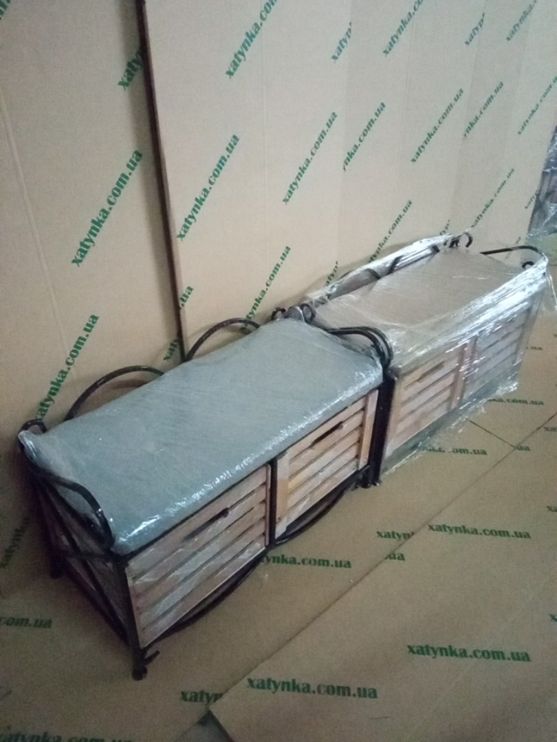 Пуф кований LOFT малий. Банкетка