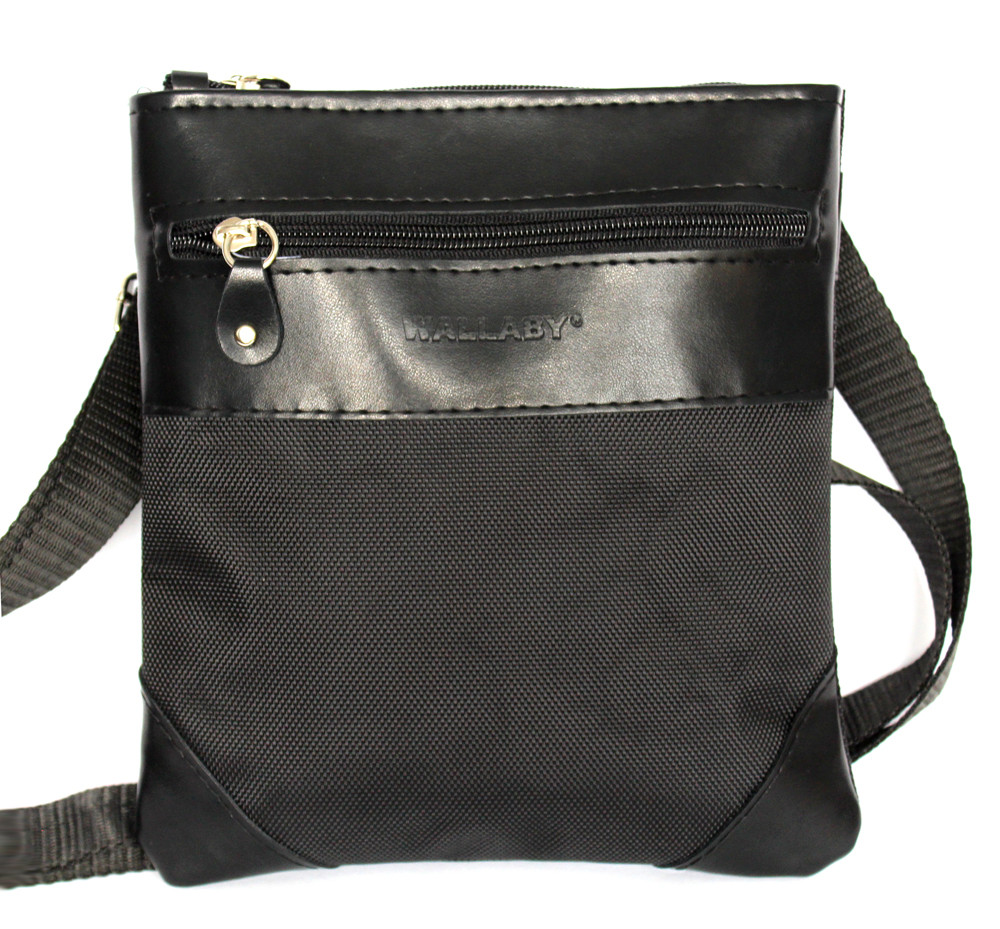 Чоловіча сумочка невелика стильна чорна (264)
