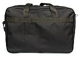Чоловіча сумка чорного кольору велика (W 2630), фото 3