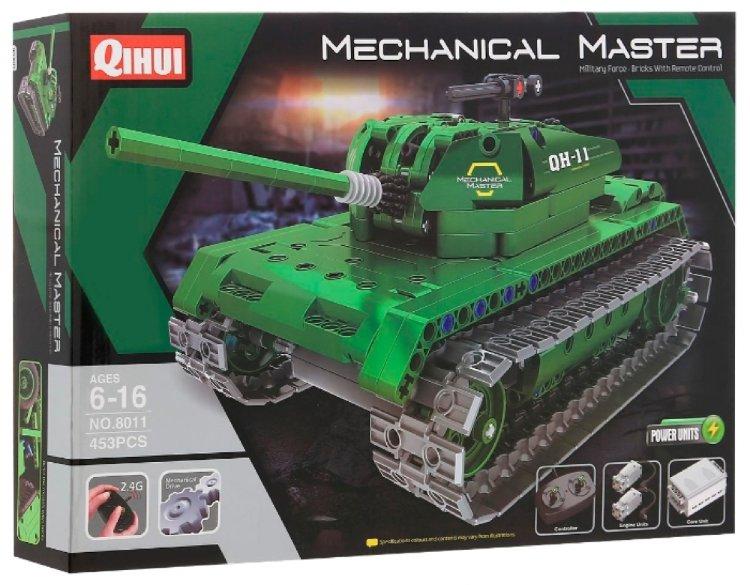 Радиоуправляемый конструктор танк QiHui Technics 4CH 2.4G 453 деталей - QH8011. Конструктор Техник - фото 4 - id-p1342385431