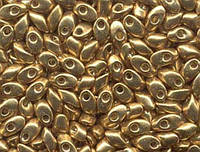 Miyuki Long Magatama (LMA) 4 x 7 mm 4202 Duracoat Galvanized Gold
