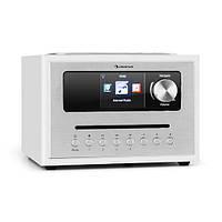 Auna Silver Star CD Cube Radio Bluetooth, USB , белый , 10 Вт , дистанционное управление , Интернет, UKW