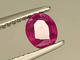 Натуральний Рубін 0,75 Сt. 5,68 x 5,03 x 3,04 mm, фото 3