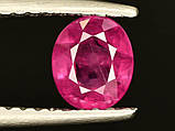 Натуральний Рубін 0,75 Сt. 5,68 x 5,03 x 3,04 mm, фото 2