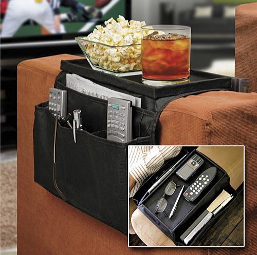 Органайзер на подлокотник дивана Arm rest organizer на 6 карманов со столешницей - фото 1 - id-p1342426100