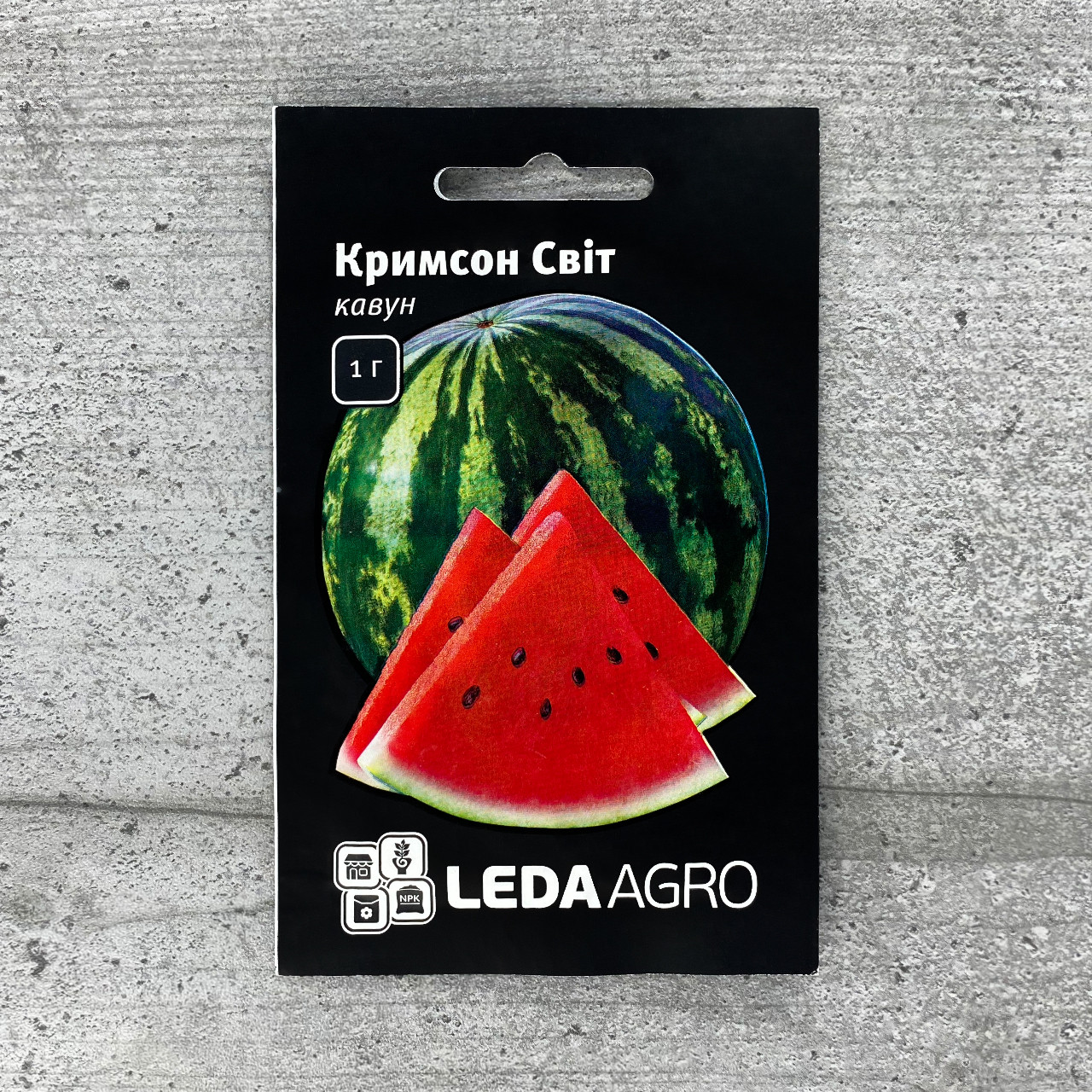 Кавун Кримсон Світ 1 г насіння пакетоване Leda Agro