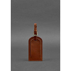 Шкіряна бирка для багажу 2.0 Світло-коричнева