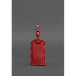 Шкіряна бирка для багажу 2.0 Червоний